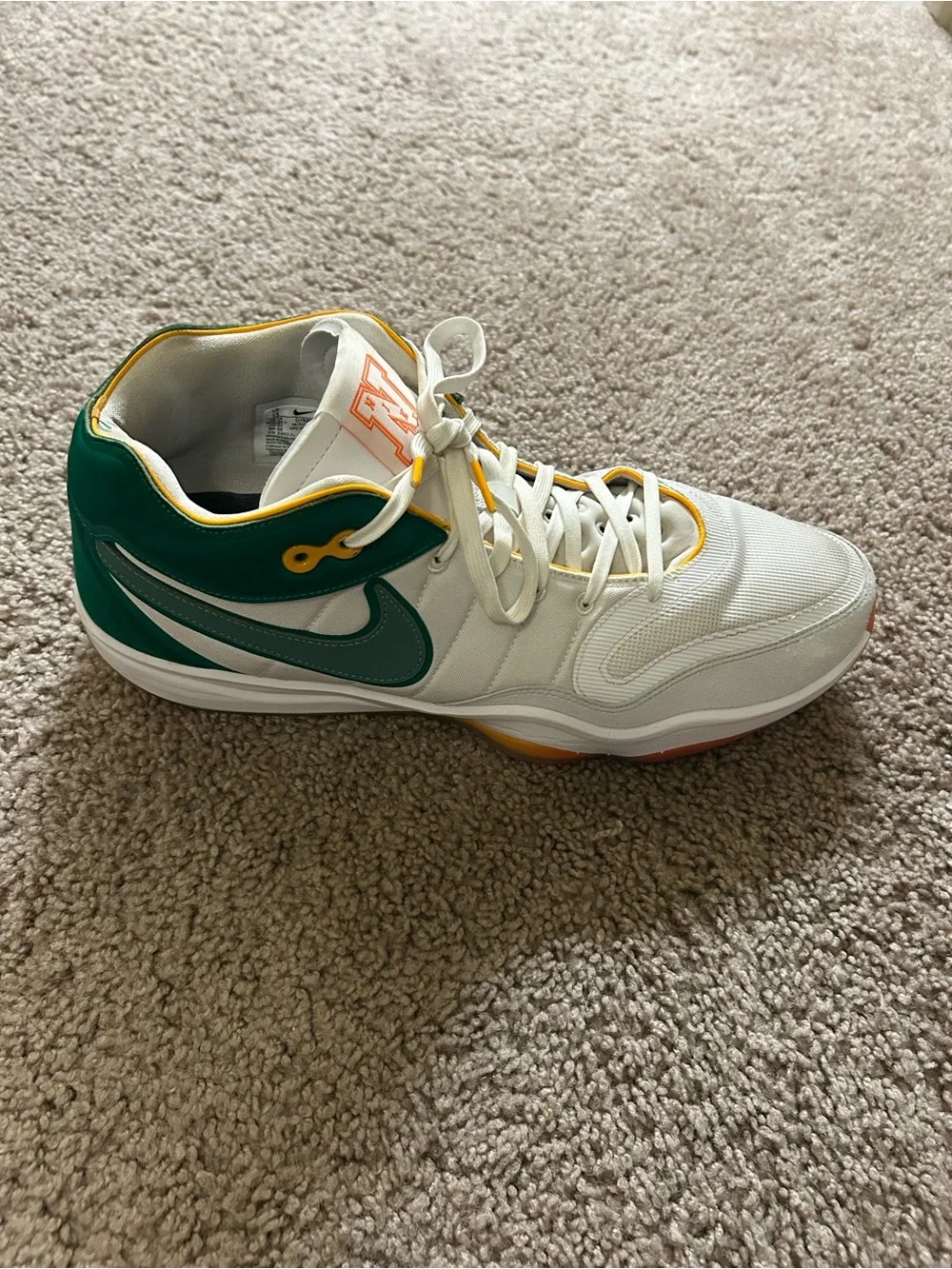 Nike Air Zoom GT Hustle 2 Swoosh Squad White Basketball Shoes Men’s Size 15